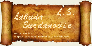 Labuda Surdanović vizit kartica